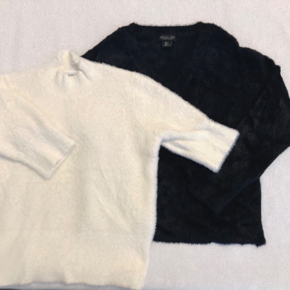 Fuzzy Cropped Sweaters - Picture 2 of 3